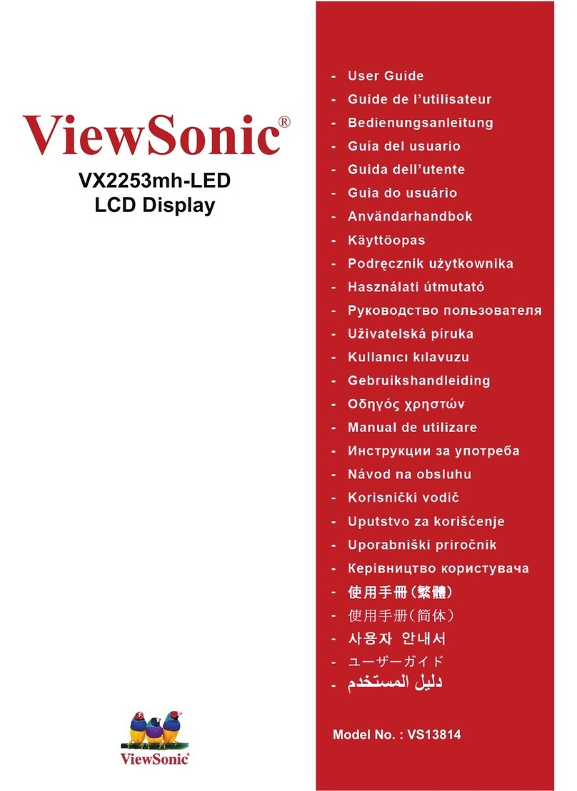 ViewSonic VX2253mh-LED User manual ViewSonic VX2253mh-LED User manual