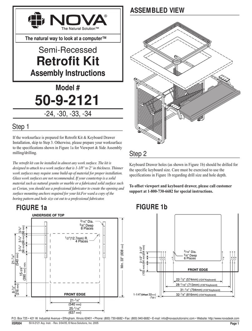 Nova 50-9-2121 Assembly instructions Nova 50-9-2121 Assembly instructions