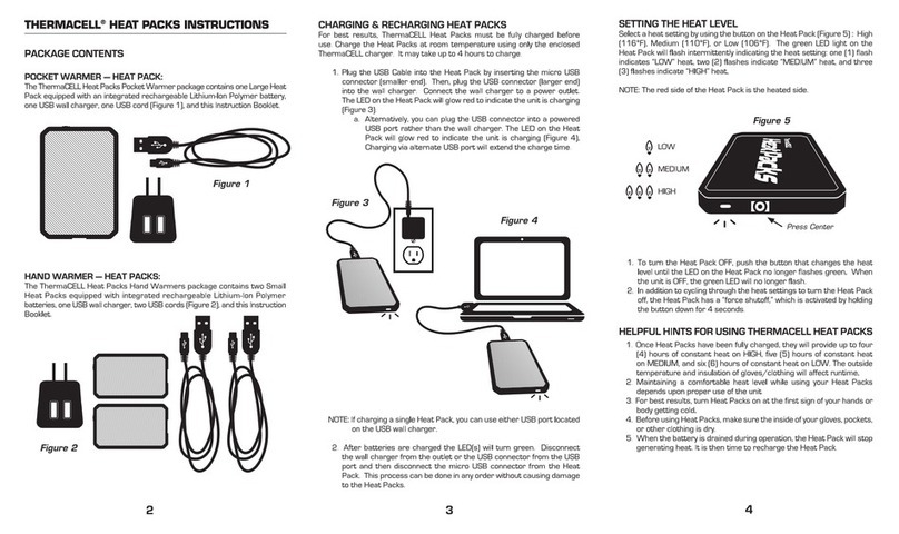 ThermaCell HeatPacks instruction manual