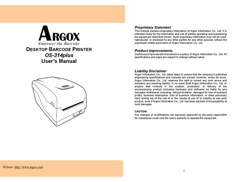 Argox OS-314plus User manual