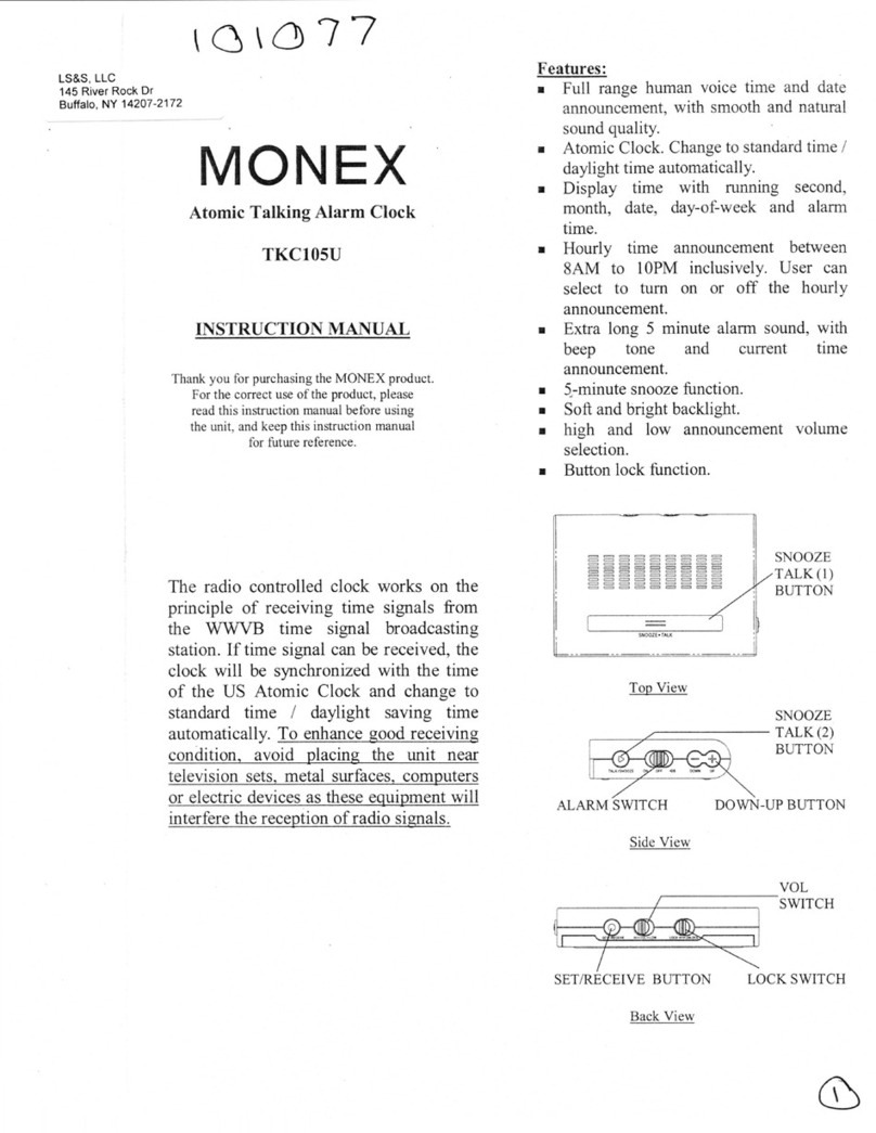 Monex TKC105U instruction manual