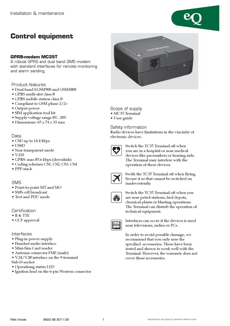 Siemens MC35T Maintenance and service guide