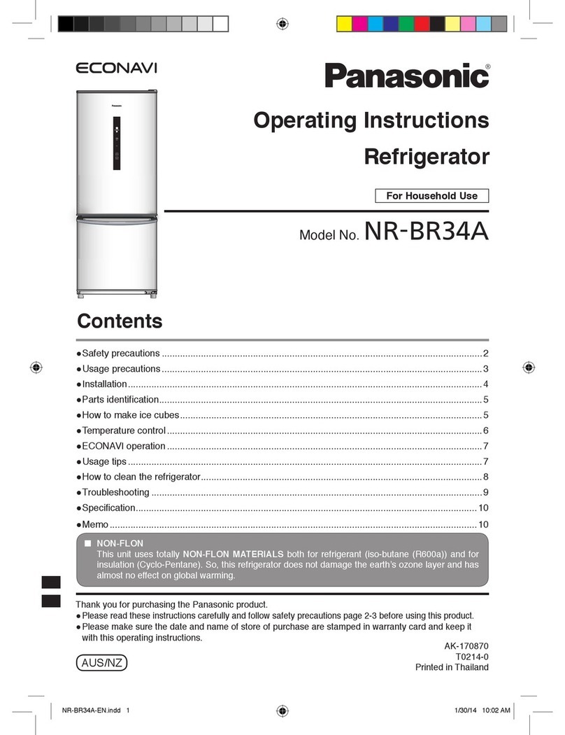 Panasonic NR-BR34A User manual