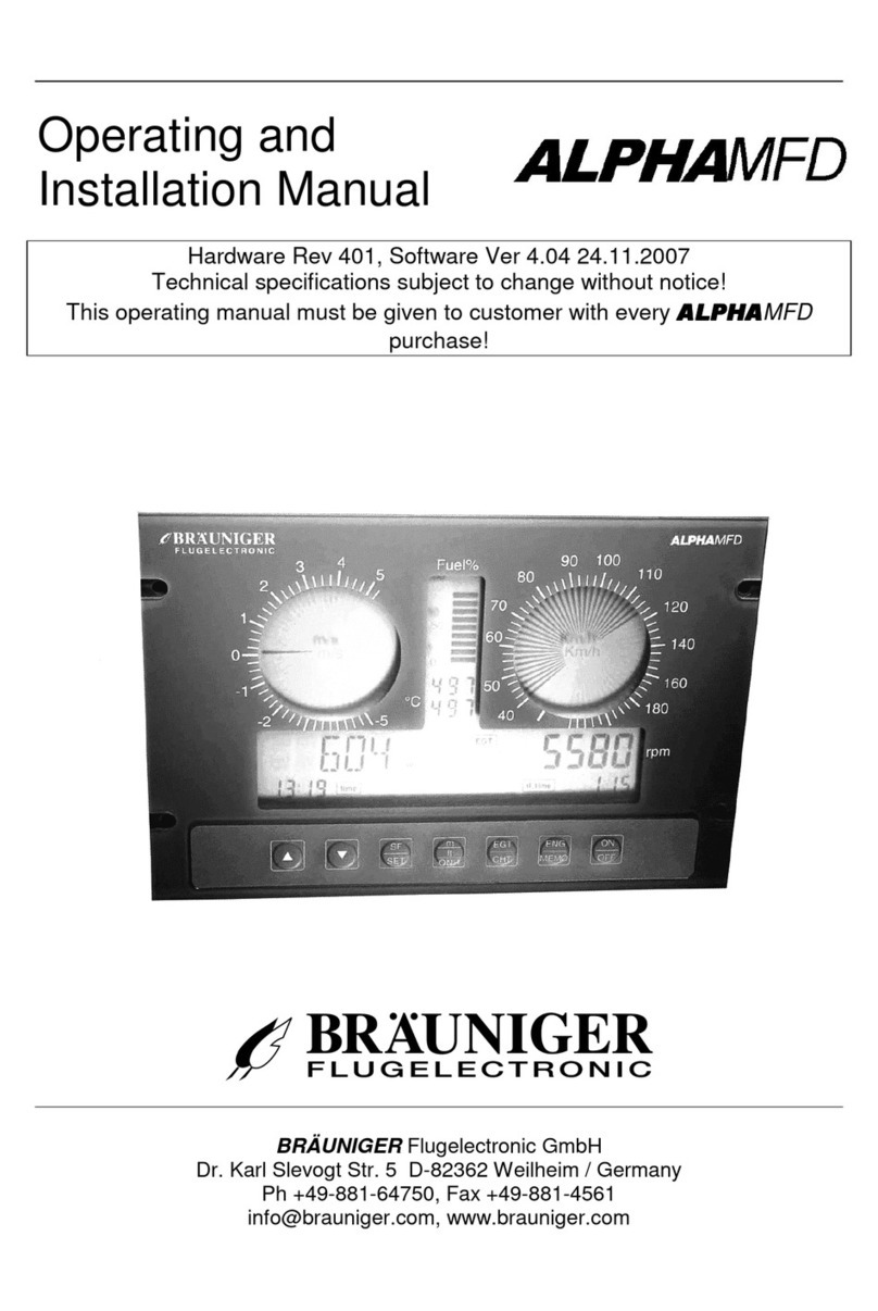 Brauniger ALPHAMFD OPERATING AND INSTALLATION Manual