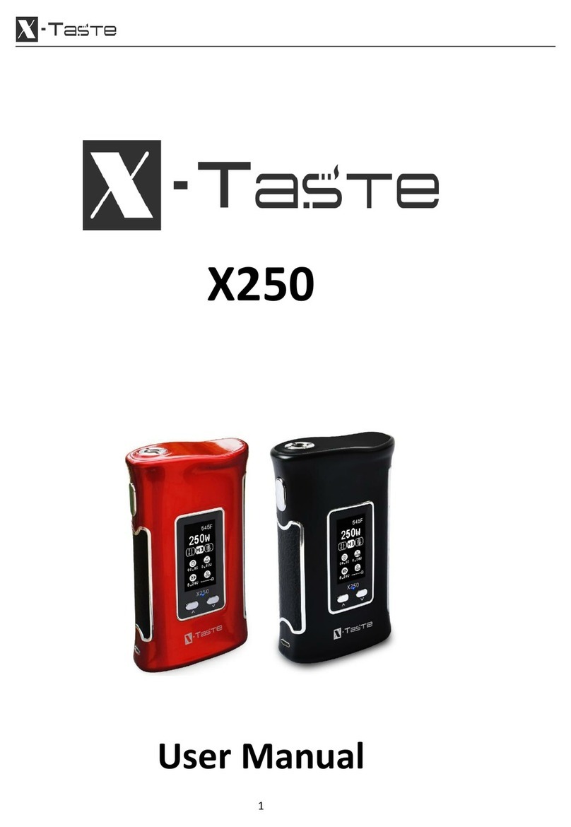 X-Taste X250 user manual