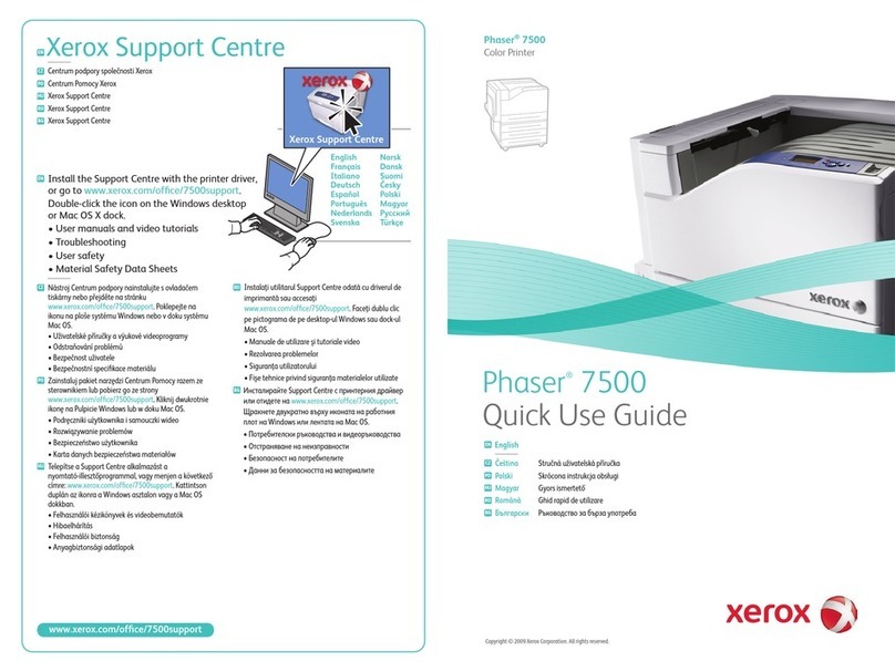 Xerox PHASER 7500 Operating manual