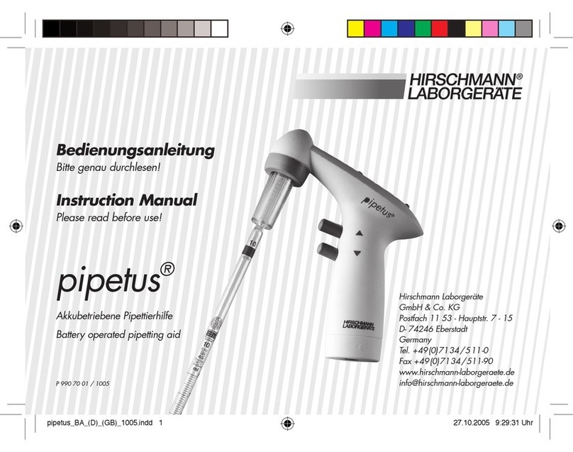 Hirschmann Pipetus User manual