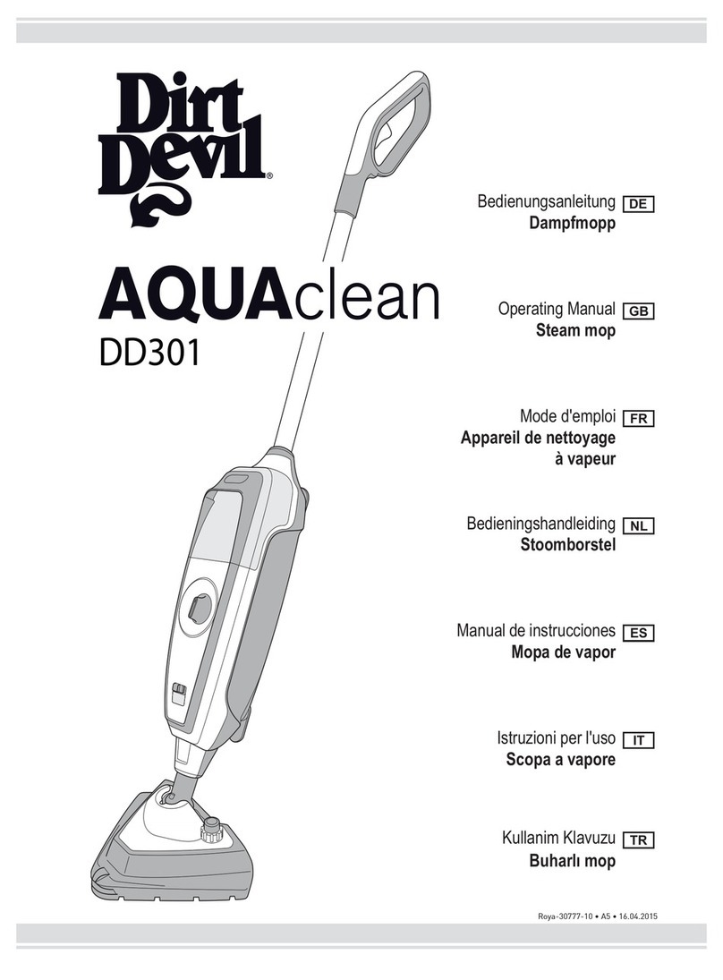 Dirt Devil AQUAclean DD301 User manual Dirt Devil AQUAclean DD301 User manual