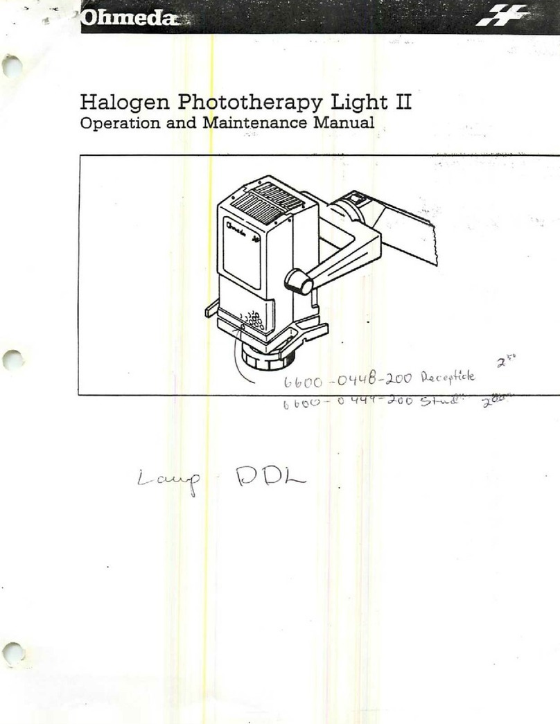 Ohmeda light II Operation & maintenance manual