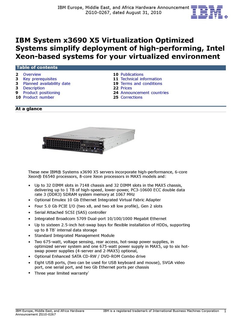 IBM System x3690 X5 manual