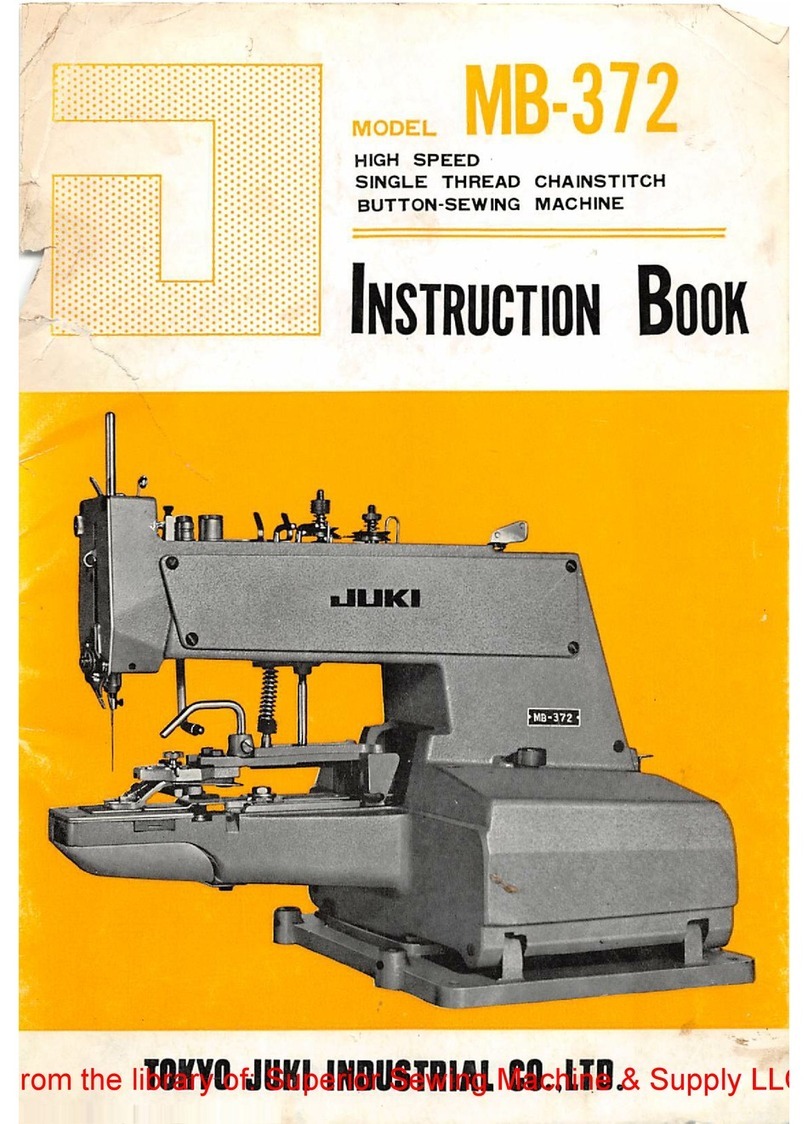 JUKI MB-372 Instruction book