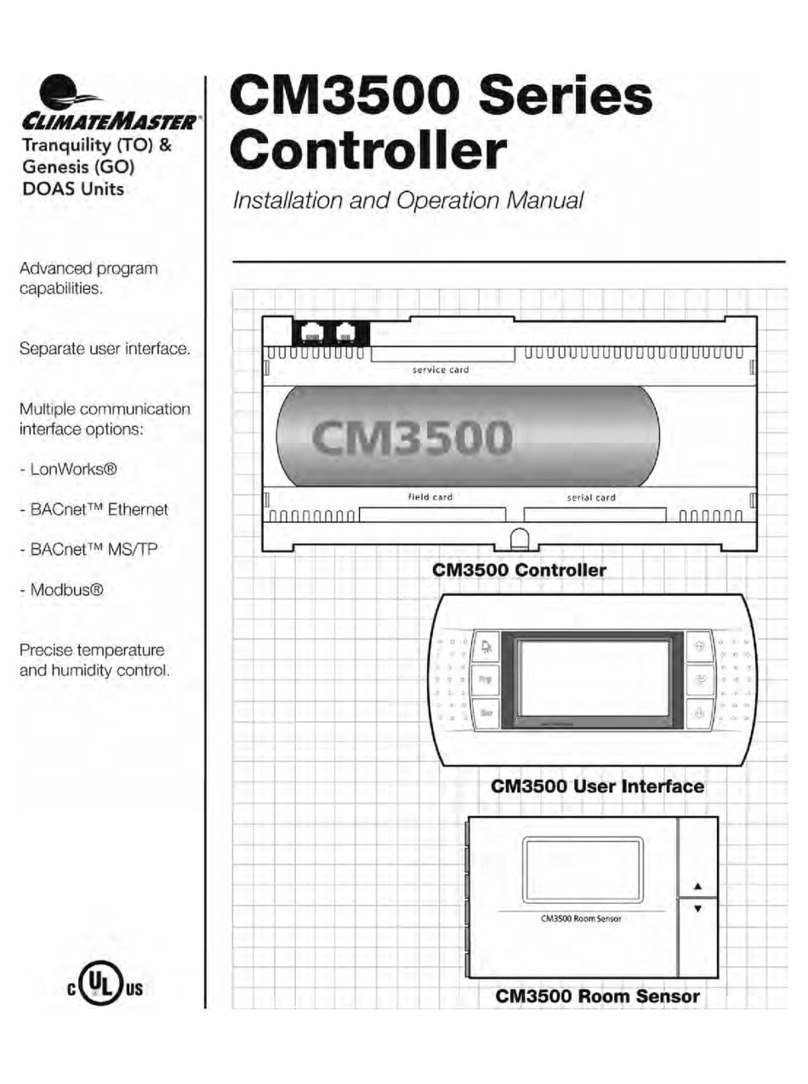 ClimateMaster CM3500 Series User manual