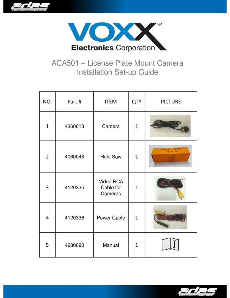 Voxx ACA501 User manual