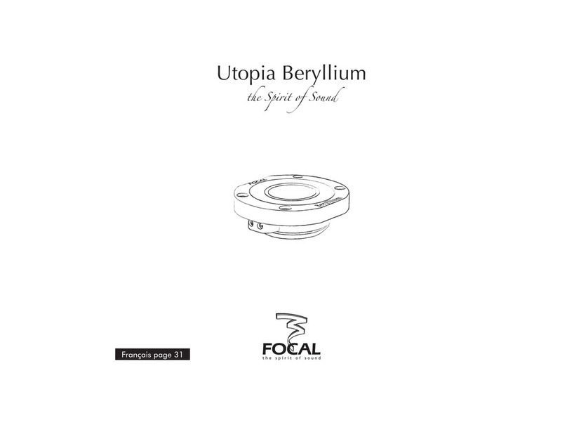 Focal Utopia Be Series user manual