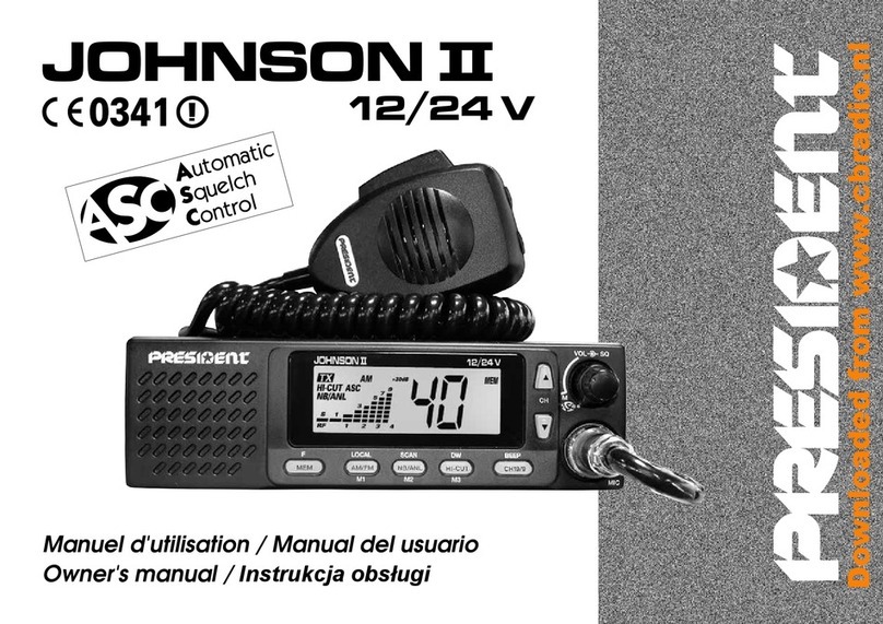 PRESIDENT JOHNSON II ASC User manual