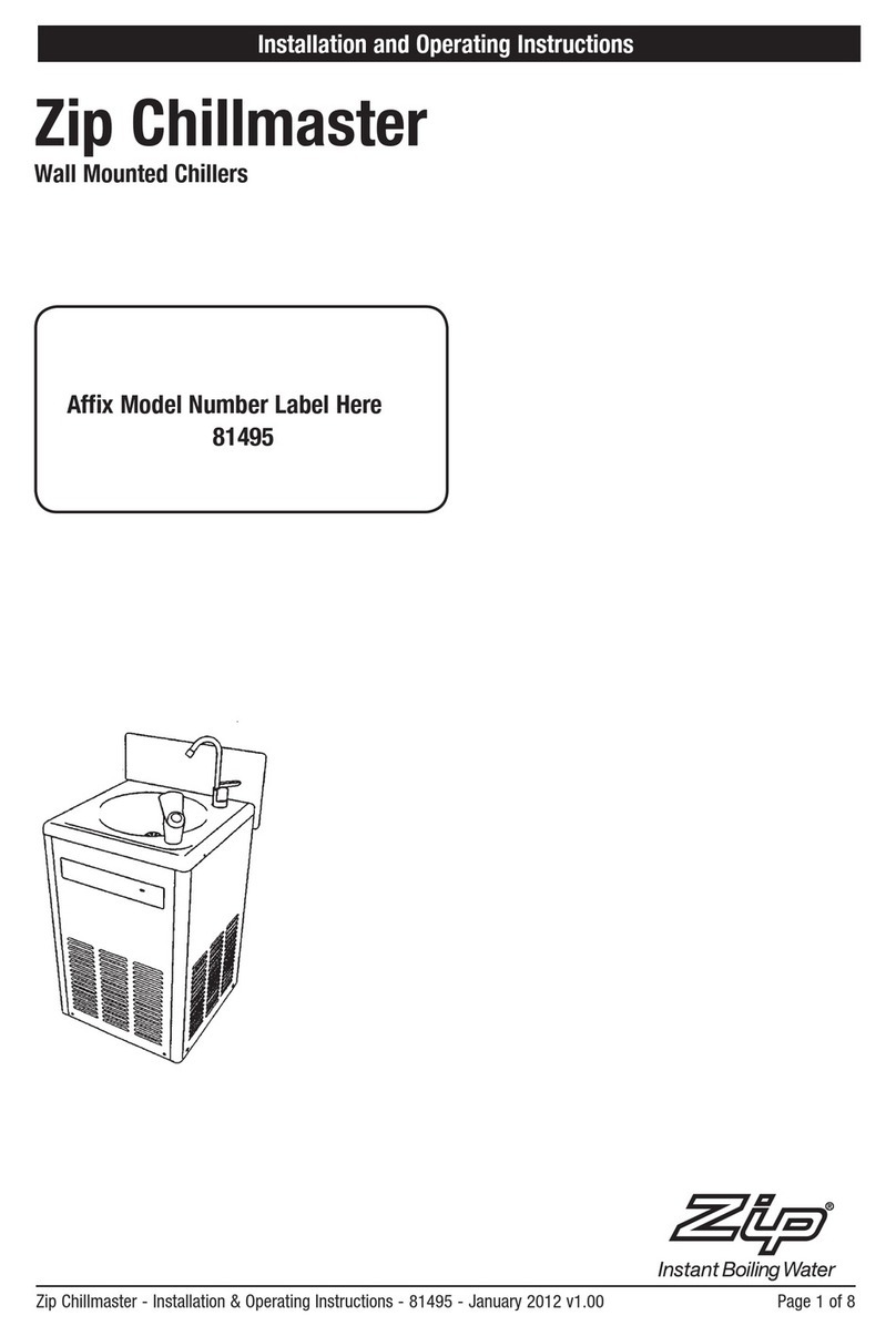 Zip Chillmaster 81495 Installation and operating instructions
