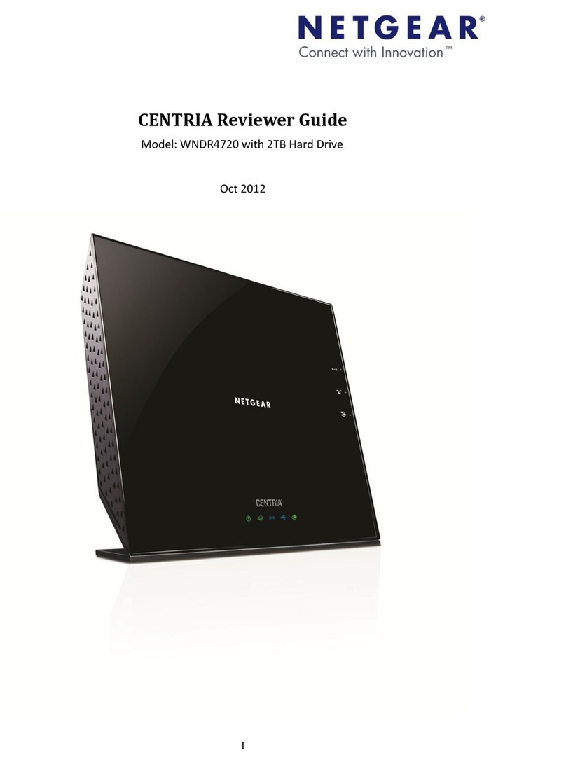 NETGEAR CENTRIA WNDR4720 User manual