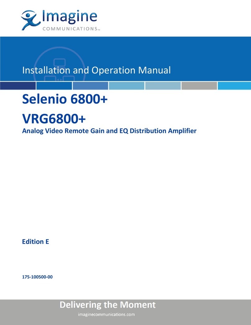 Imagine Selenio 6800+ Installation & operation manual