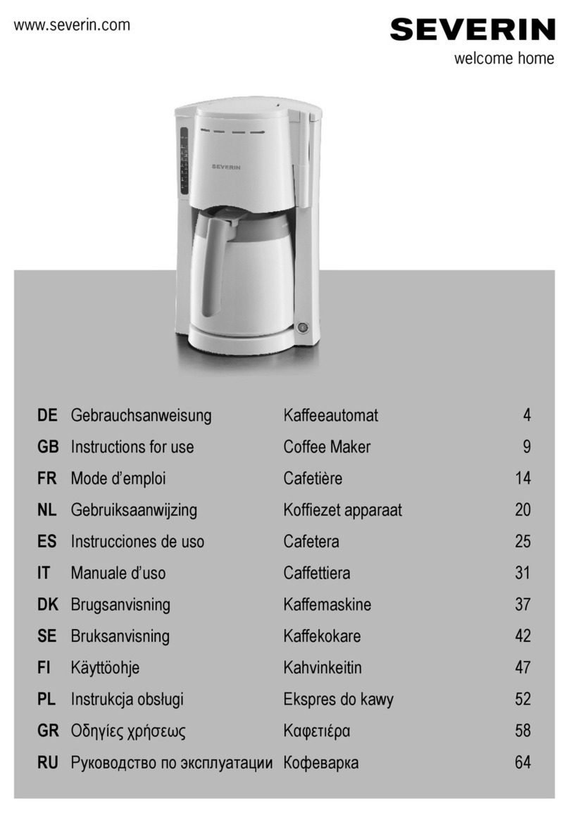 SEVERIN KA 4121 User manual SEVERIN KA 4121 User manual