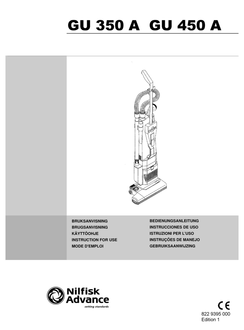 Nilfisk-Advance GU 350 A User manual