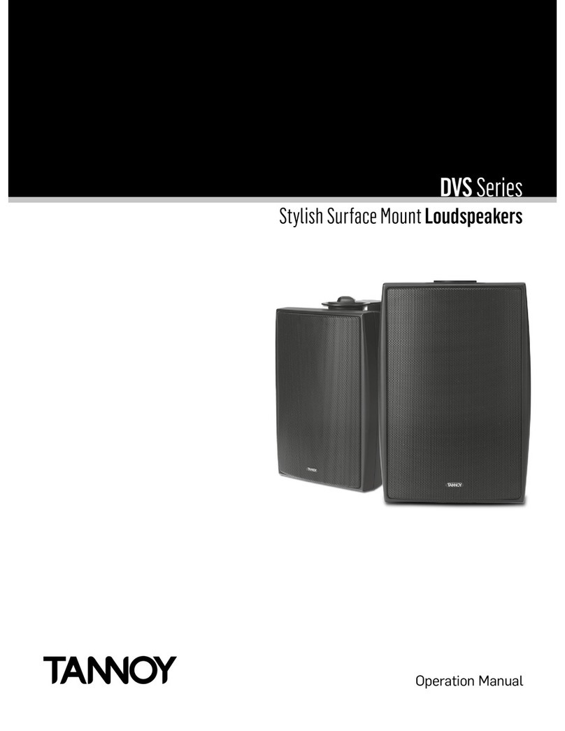 Tannoy DVS speaker User manual