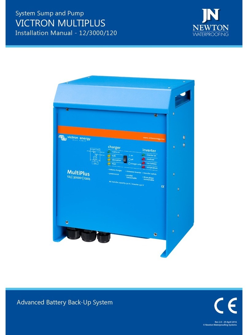 Newton Waterproofing Victron MultiPlus 12/3000/120 installation manual Newton Waterproofing Victron MultiPlus 12/3000/120 installation manual