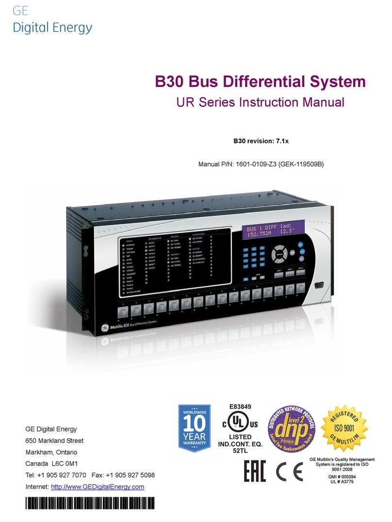 GE B30 UR Series instruction manual