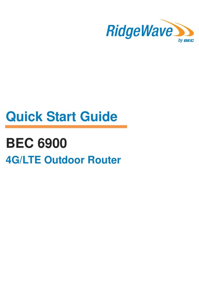 RidgeWave BEC 6900 quick start guide