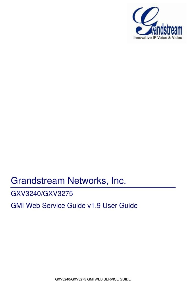Grandstream Networks GXV3240 User manual
