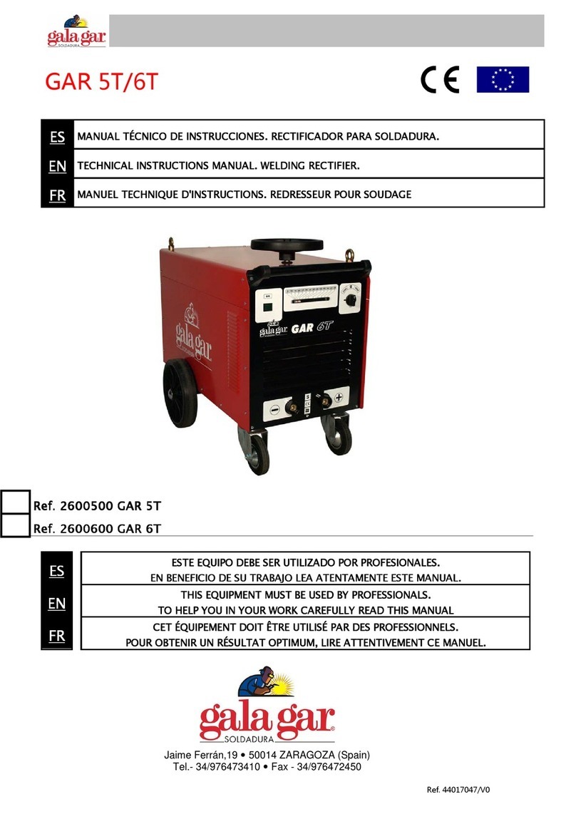 gala gar GAR 5T Technical instruction manual