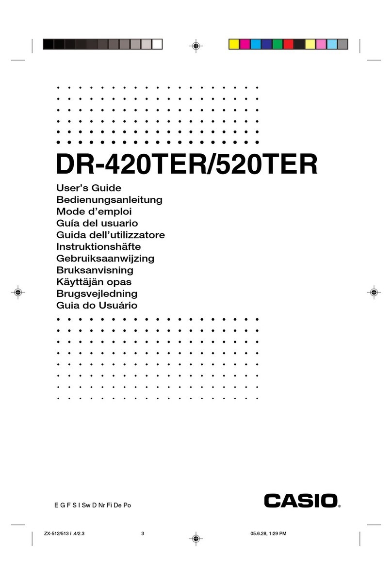 Casio DR-420TER User manual