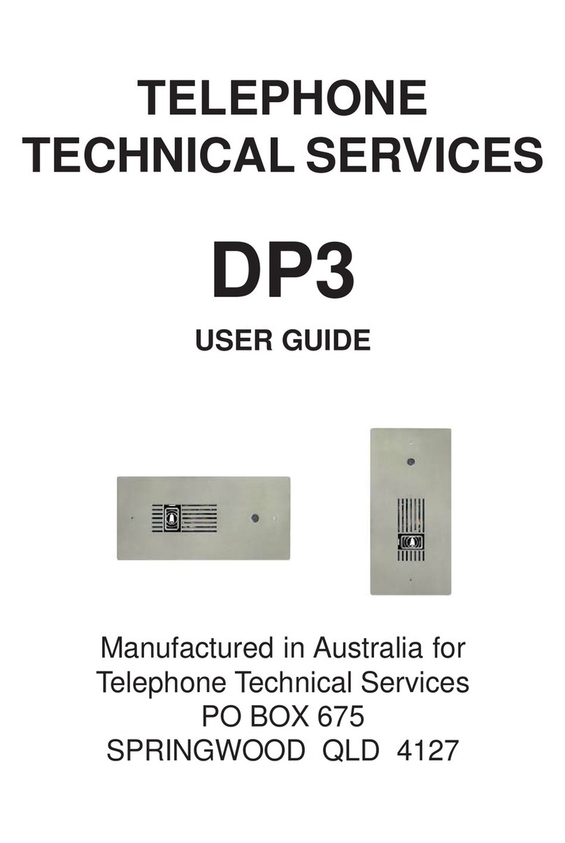 Telephone Technical Services DP3-AV user guide