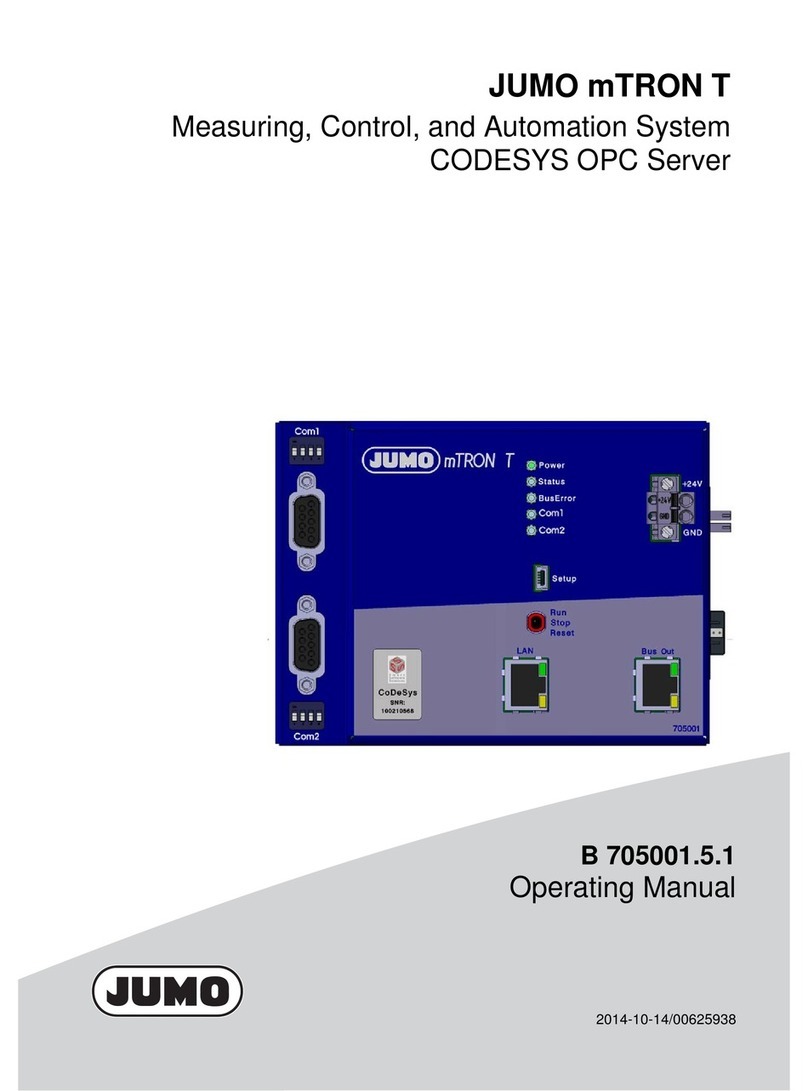 JUMO mTRON T operating manual