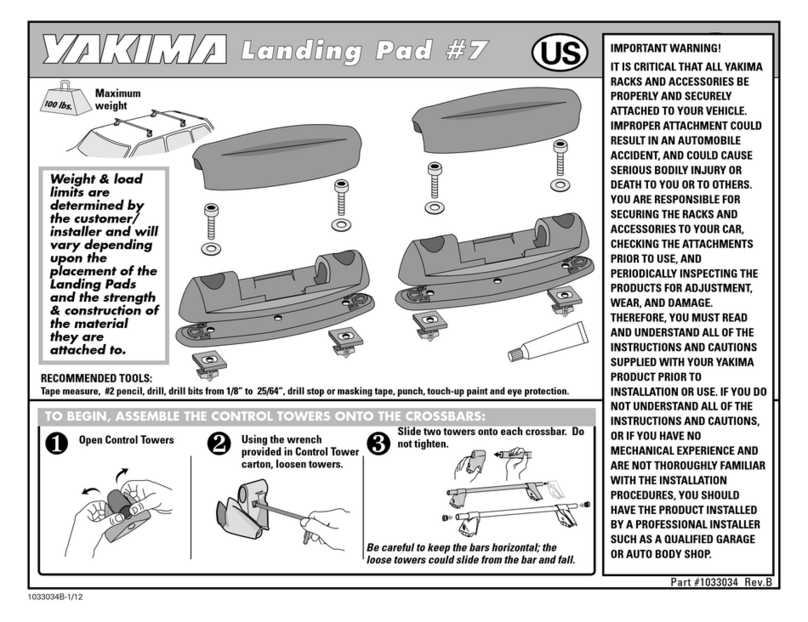 Yakima Landing Pad 7 User manual