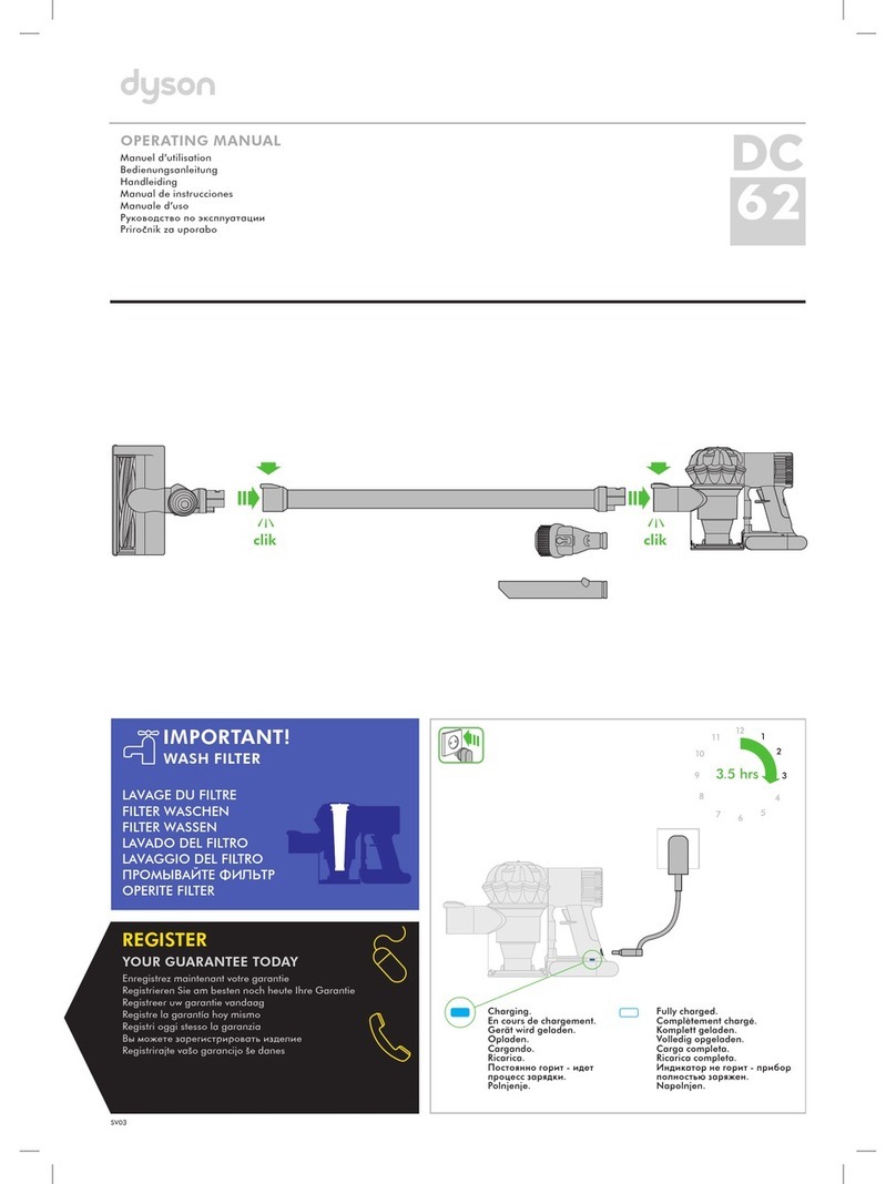Dyson DC 62 User manual Dyson DC 62 User manual