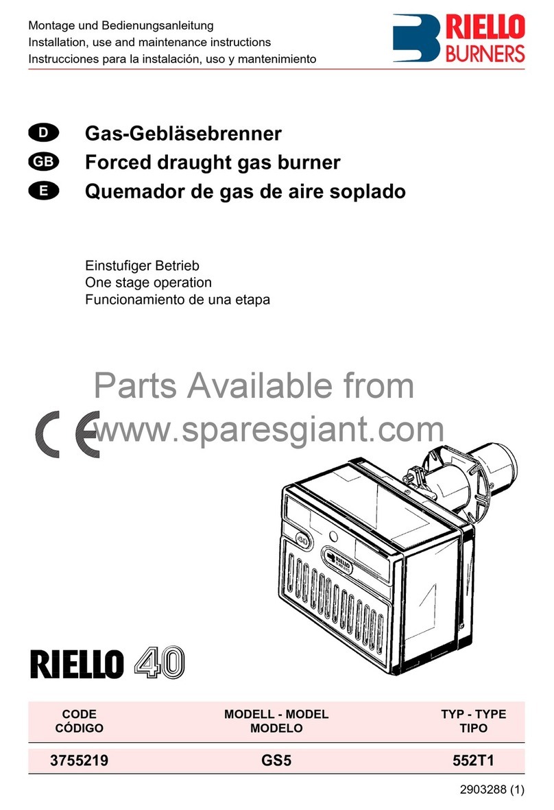 Riello GS5 Installation, use and maintenance instructions Riello GS5 Installation, use and maintenance instructions