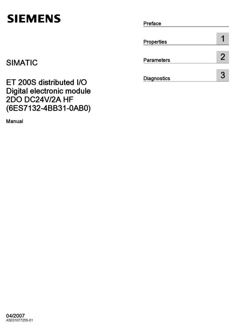 Siemens SIMATIC ET 200S User manual