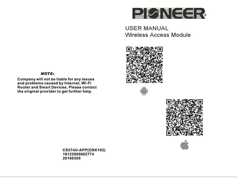 Pioneer CS374U-APP user manual