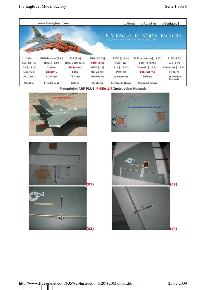 Fly Eagle Jet F-35A Instruction manuals