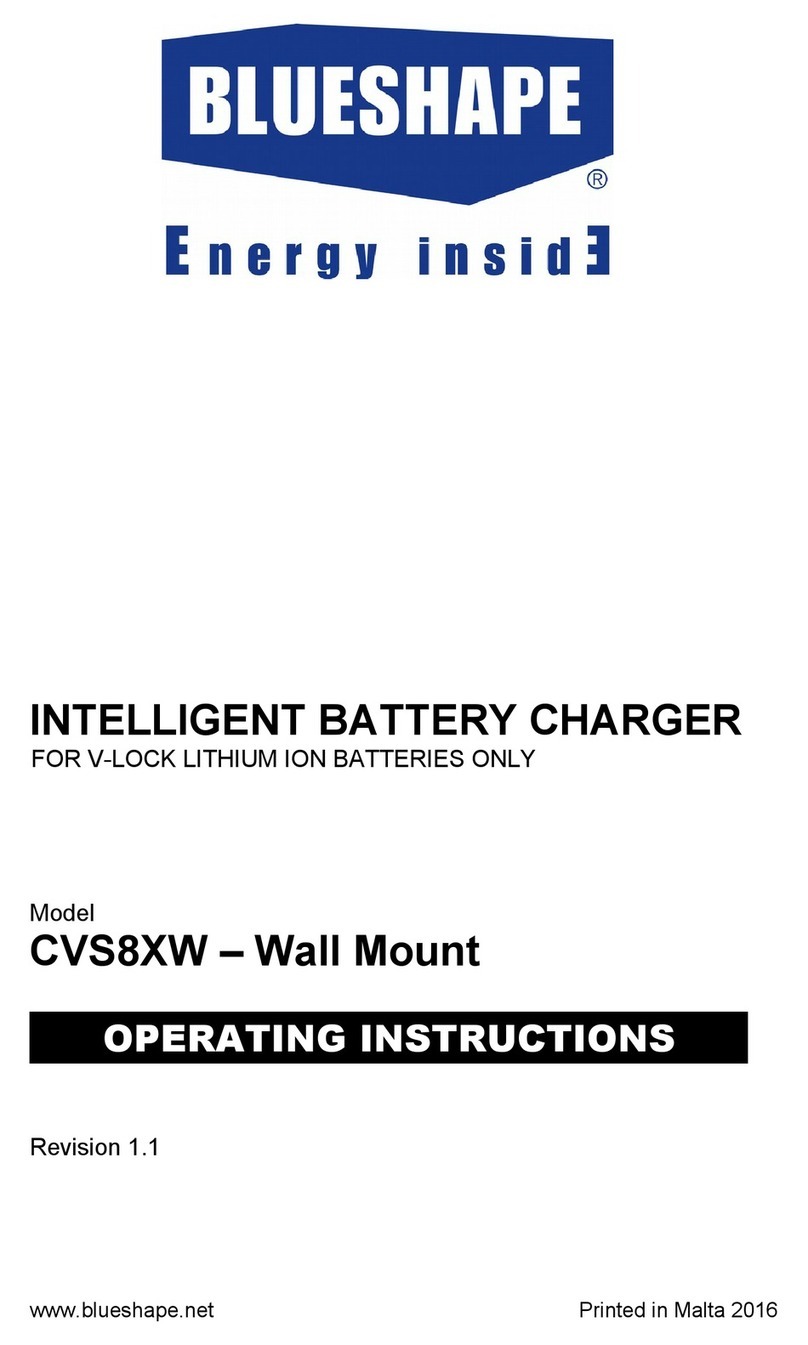 Blueshape CVS8XW operating instructions