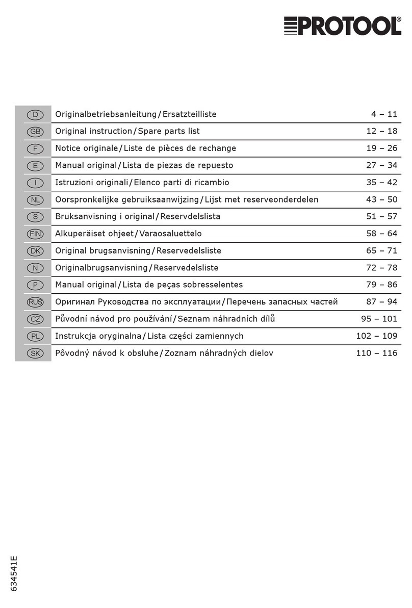 Protool AGP125-11D Original instructions