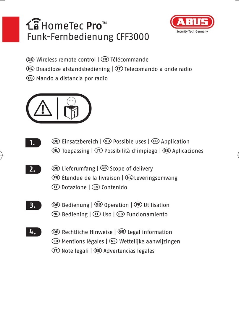 Abus HomeTec Pro CFF3000 Instruction Manual Abus HomeTec Pro CFF3000 Instruction Manual