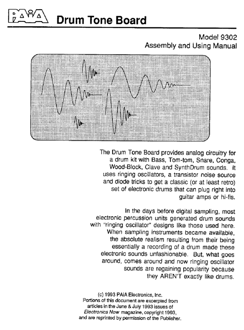 Paia 9302 Quick setup guide