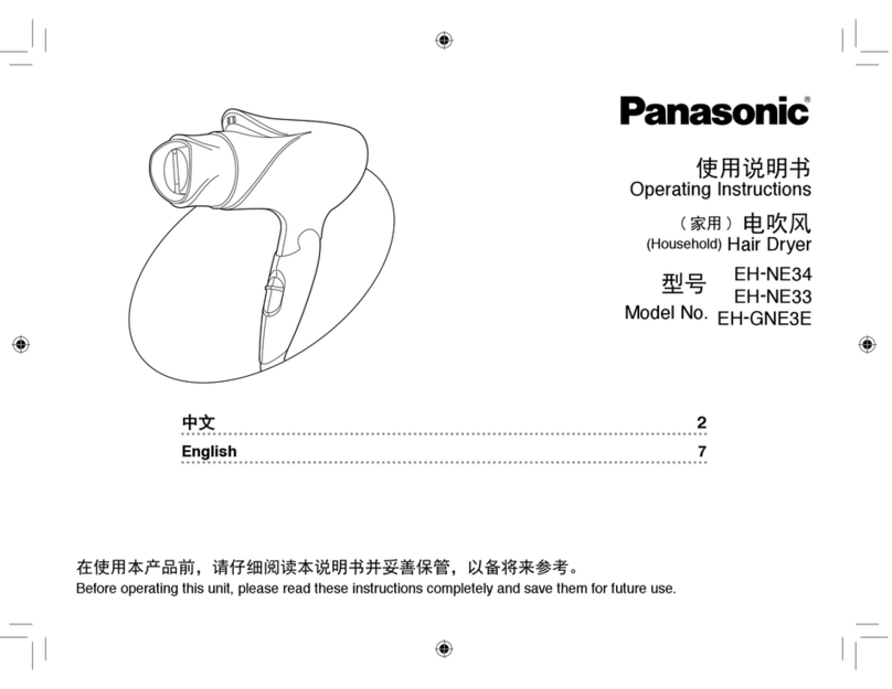Panasonic EH-NE34 operating instructions