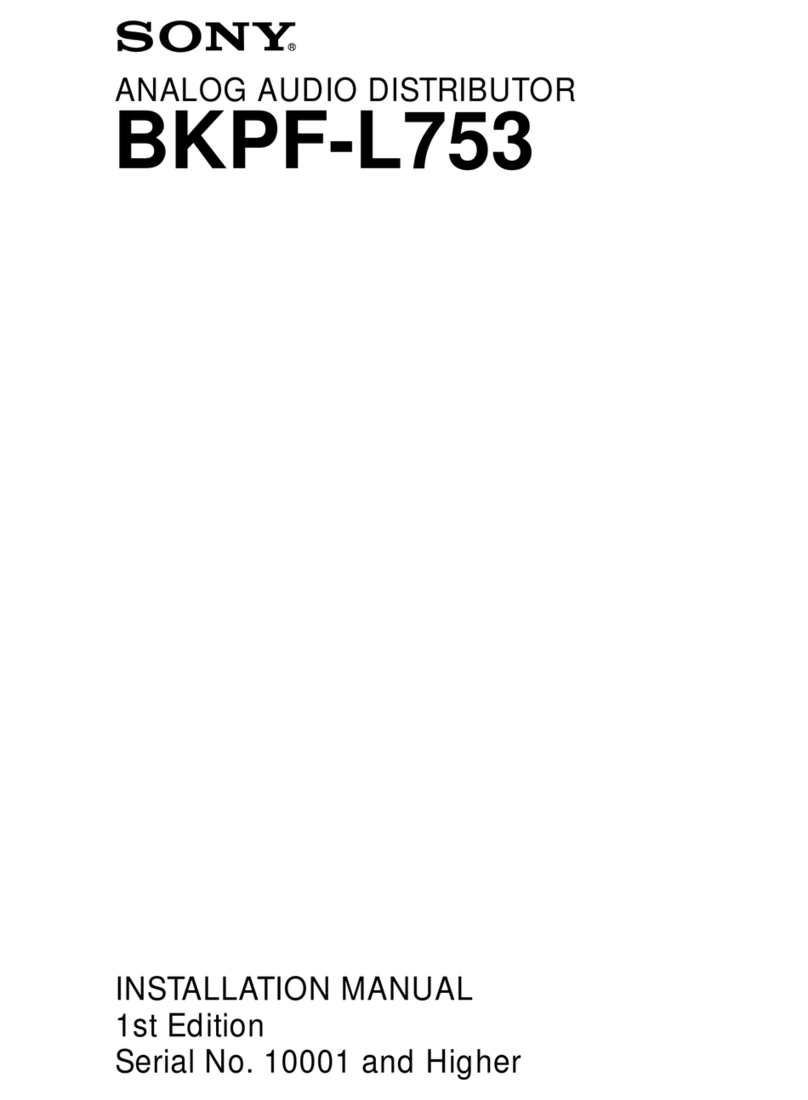 Sony BKPF-L753 installation manual