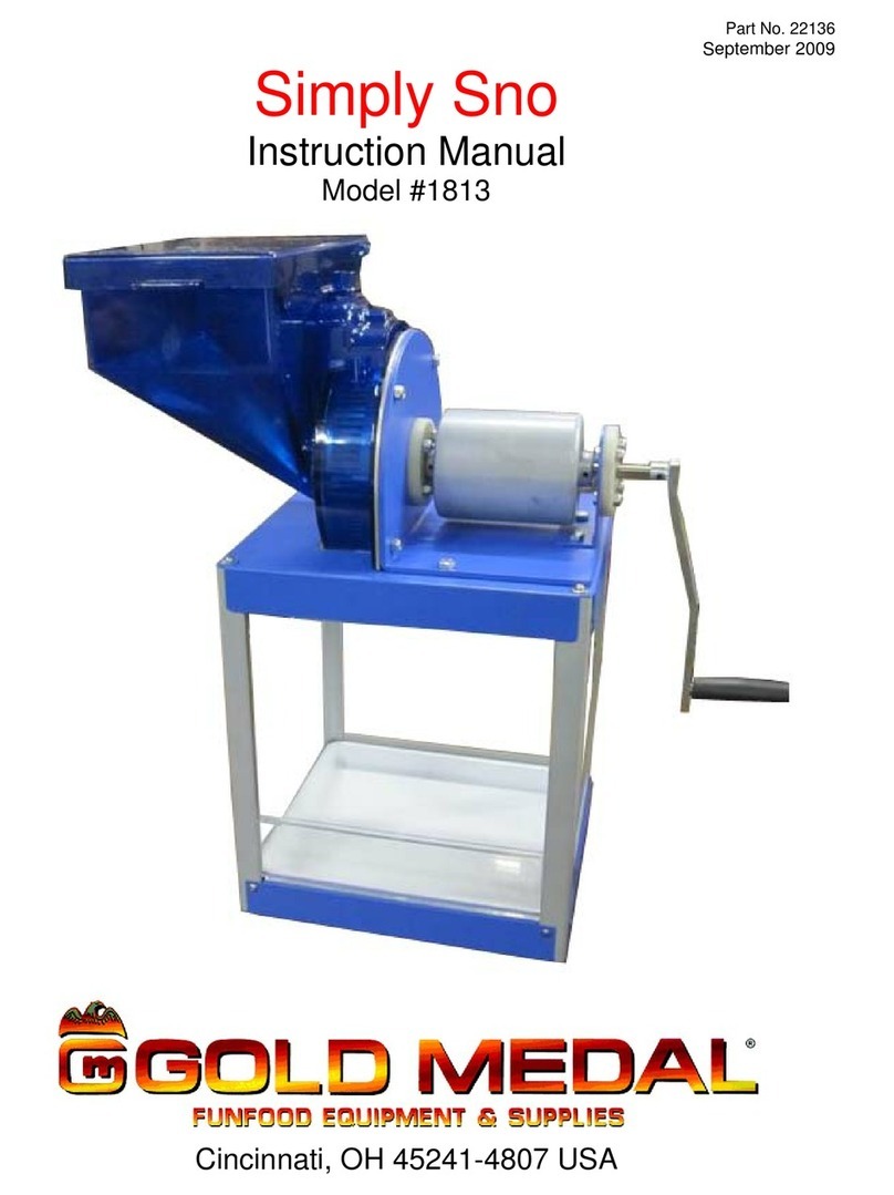 Goldmedal Simply Sno 1813 instruction manual
