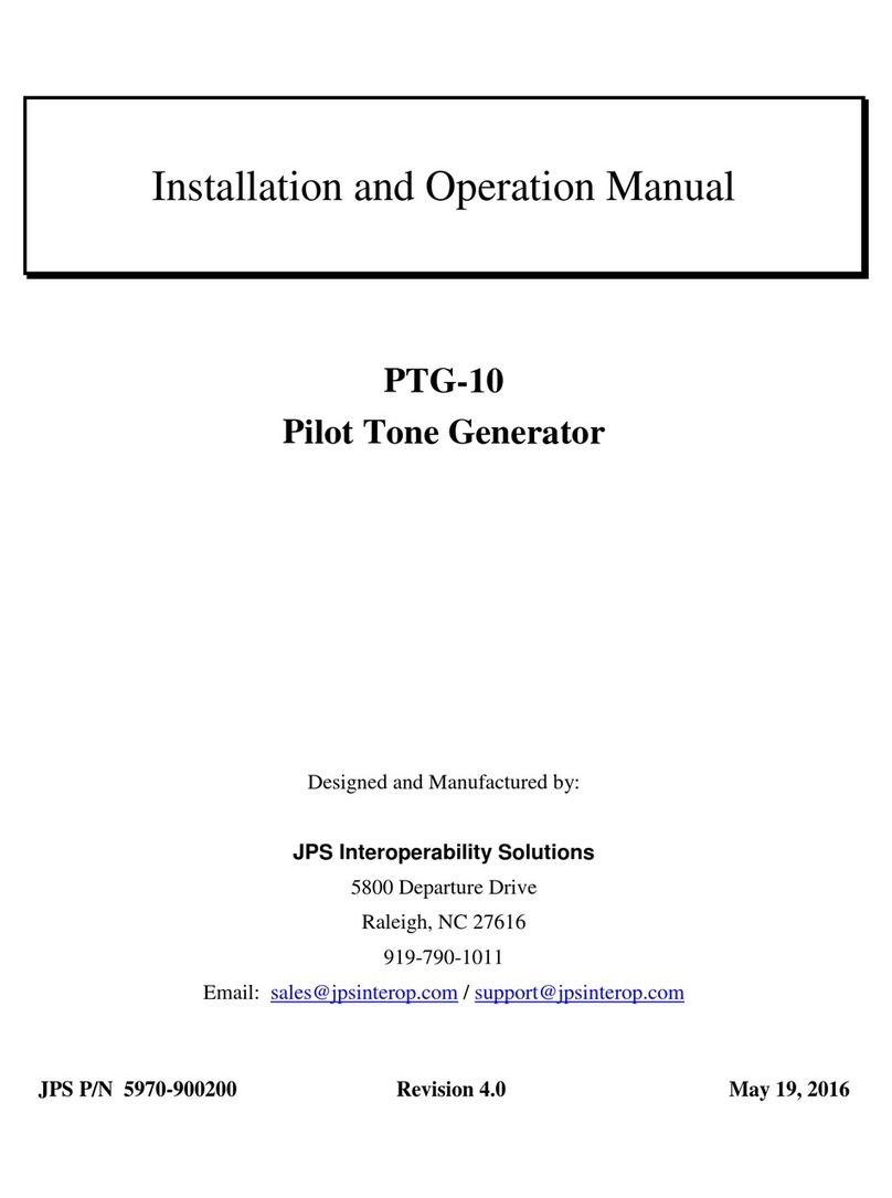 JPS PTG-10 User manual