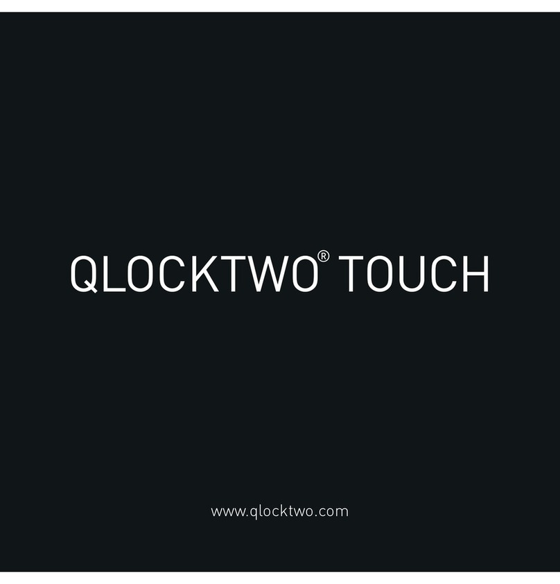 Biegert&Funk QLOCKTWO TOUCH Instructions for use