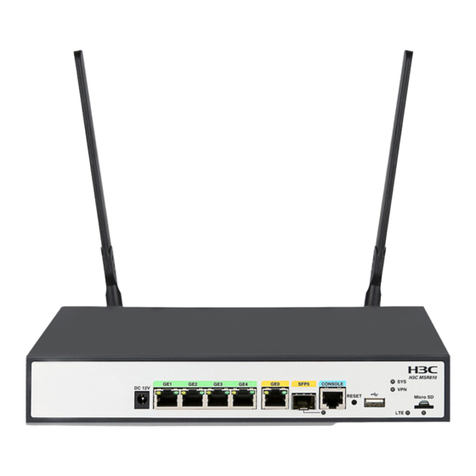 H3C MSR810 User manual