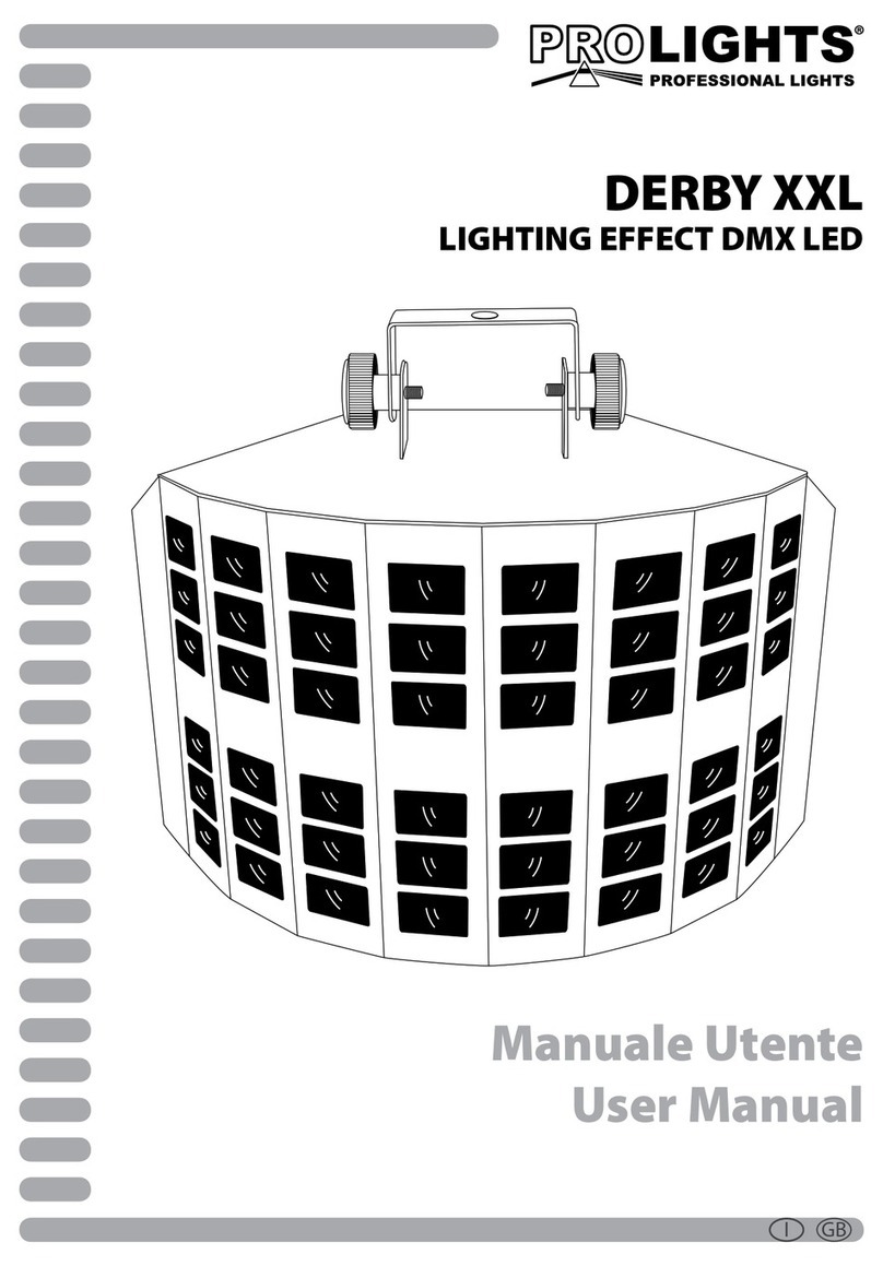ProLights DERBY XXL User manual